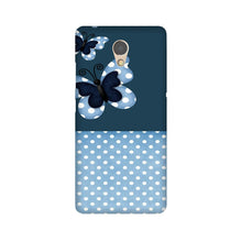 White dots Butterfly Mobile Back Case for Lenovo P2 (Design - 31)