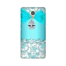 Shinny Blue Background Mobile Back Case for Lenovo P2 (Design - 32)