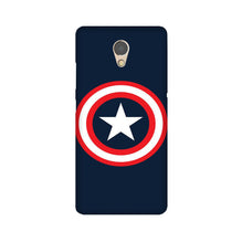 Captain America Mobile Back Case for Lenovo P2 (Design - 42)