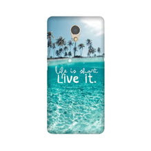 Life is short live it Mobile Back Case for Lenovo P2 (Design - 45)