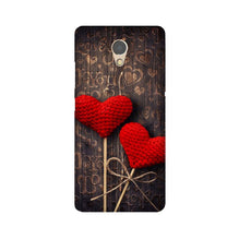 Red Hearts Mobile Back Case for Lenovo P2 (Design - 80)