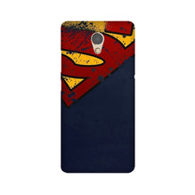 Superman Superhero Mobile Back Case for Lenovo P2  (Design - 125)
