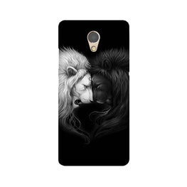 Dark White Lion Case for Lenovo P2(Design - 140)