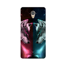 Wolf fight Mobile Back Case for Lenovo P2 (Design - 221)