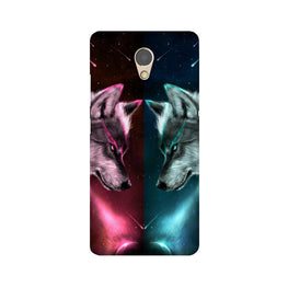Wolf fight Case for Lenovo P2 (Design No. 221)