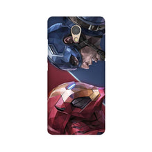 Ironman Captain America Mobile Back Case for Lenovo P2 (Design - 245)