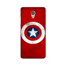 Captain America Mobile Back Case for Lenovo P2 (Design - 249)