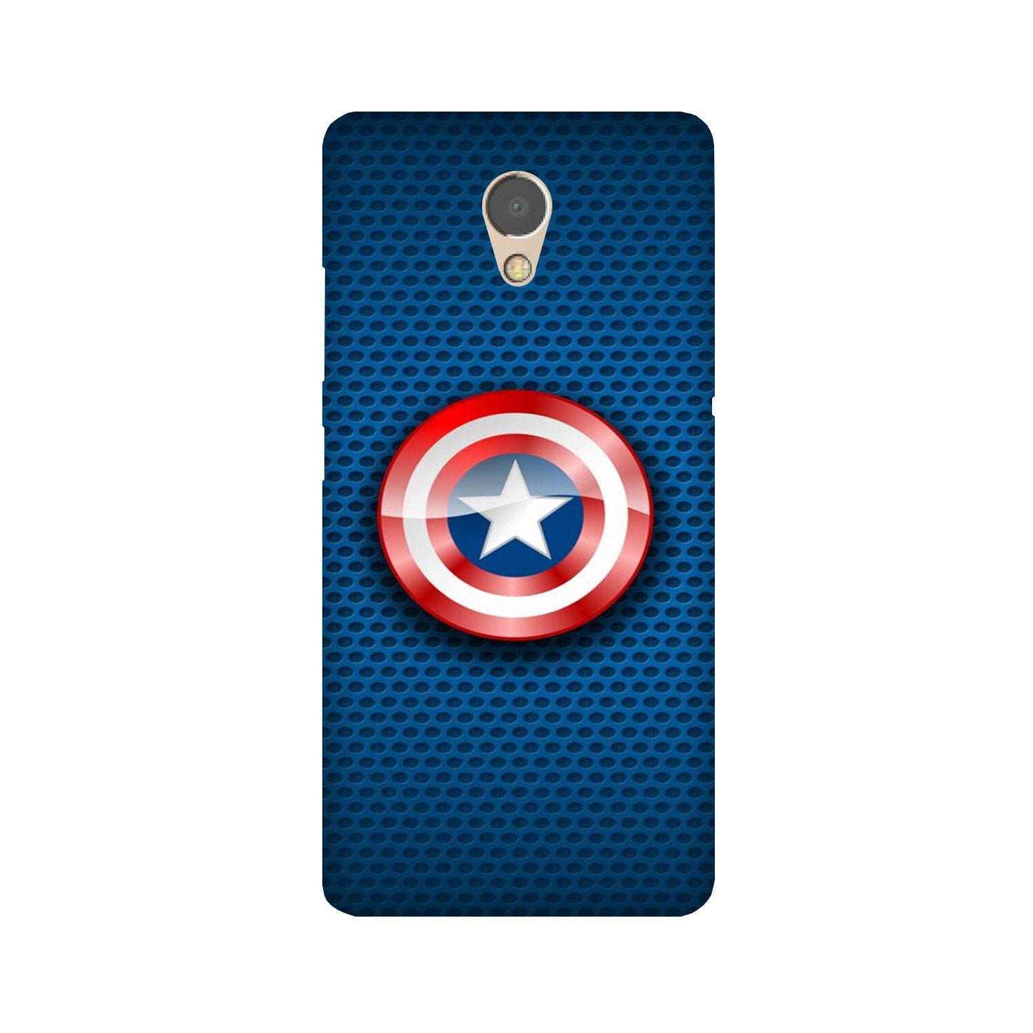 Captain America Shield Case for Lenovo P2 (Design No. 253)