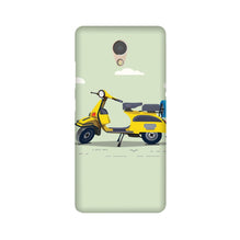 Vintage Scooter Mobile Back Case for Lenovo P2 (Design - 260)