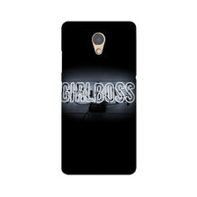 Girl Boss Black Mobile Back Case for Lenovo P2 (Design - 268)