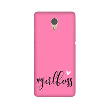 Girl Boss Pink Mobile Back Case for Lenovo P2 (Design - 269)