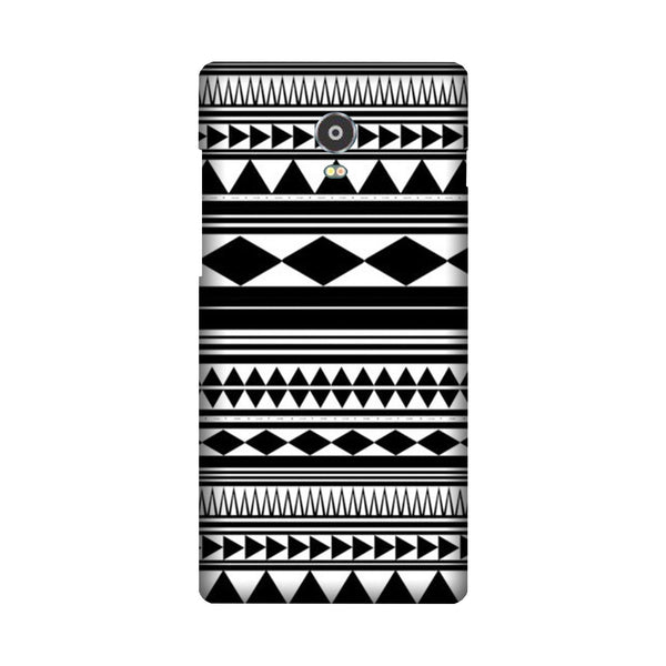 Black white Pattern Case for Lenovo Vibe P1
