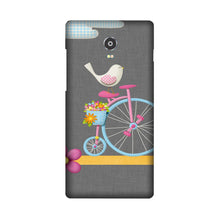 Sparron with cycle Mobile Back Case for Lenovo Vibe P1 (Design - 34)
