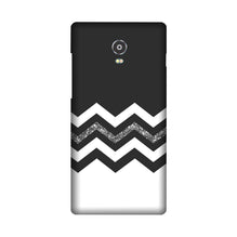 Black white Pattern2Mobile Back Case for Lenovo Vibe P1 (Design - 83)