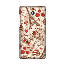 Love Paris Case for Lenovo Vibe P1(Design - 103)