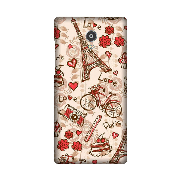 Love Paris Case for Lenovo Vibe P1  (Design - 103)