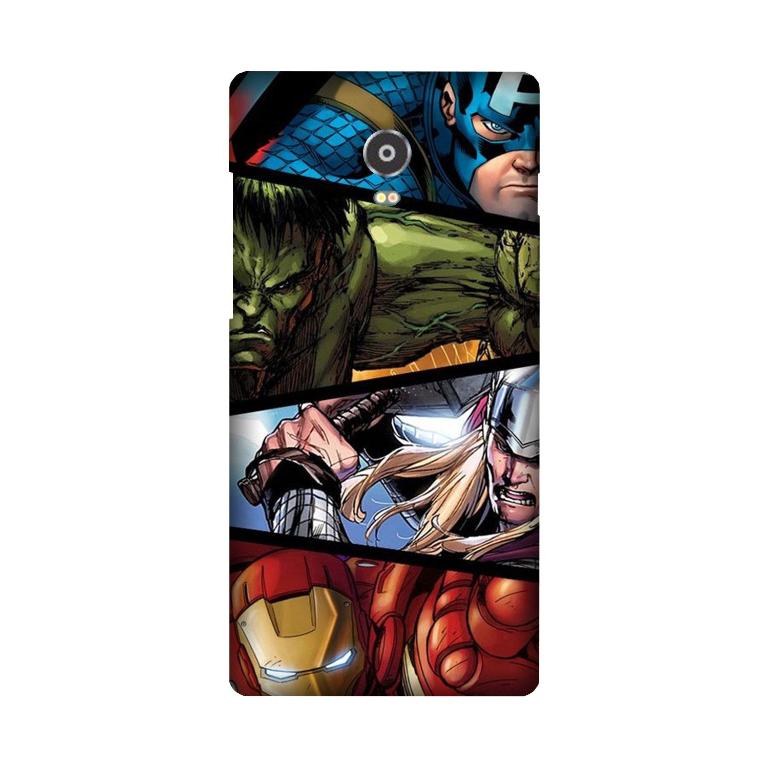 Avengers Superhero Case for Lenovo Vibe P1(Design - 124)