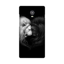 Dark White Lion Mobile Back Case for Lenovo Vibe P1  (Design - 140)