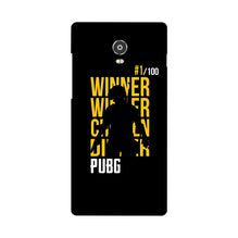 Pubg Winner Winner Mobile Back Case for Lenovo Vibe P1  (Design - 177)