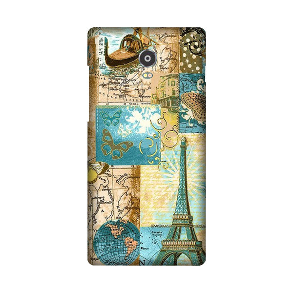 Travel Eiffel Tower Case for Lenovo Vibe P1 (Design No. 206)