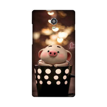 Cute Bunny Mobile Back Case for Lenovo Vibe P1 (Design - 213)