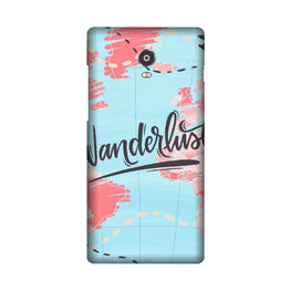 Wonderlust Travel Case for Lenovo Vibe P1 (Design No. 223)