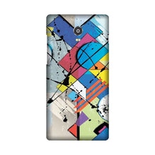 Modern Art Mobile Back Case for Lenovo Vibe P1 (Design - 235)