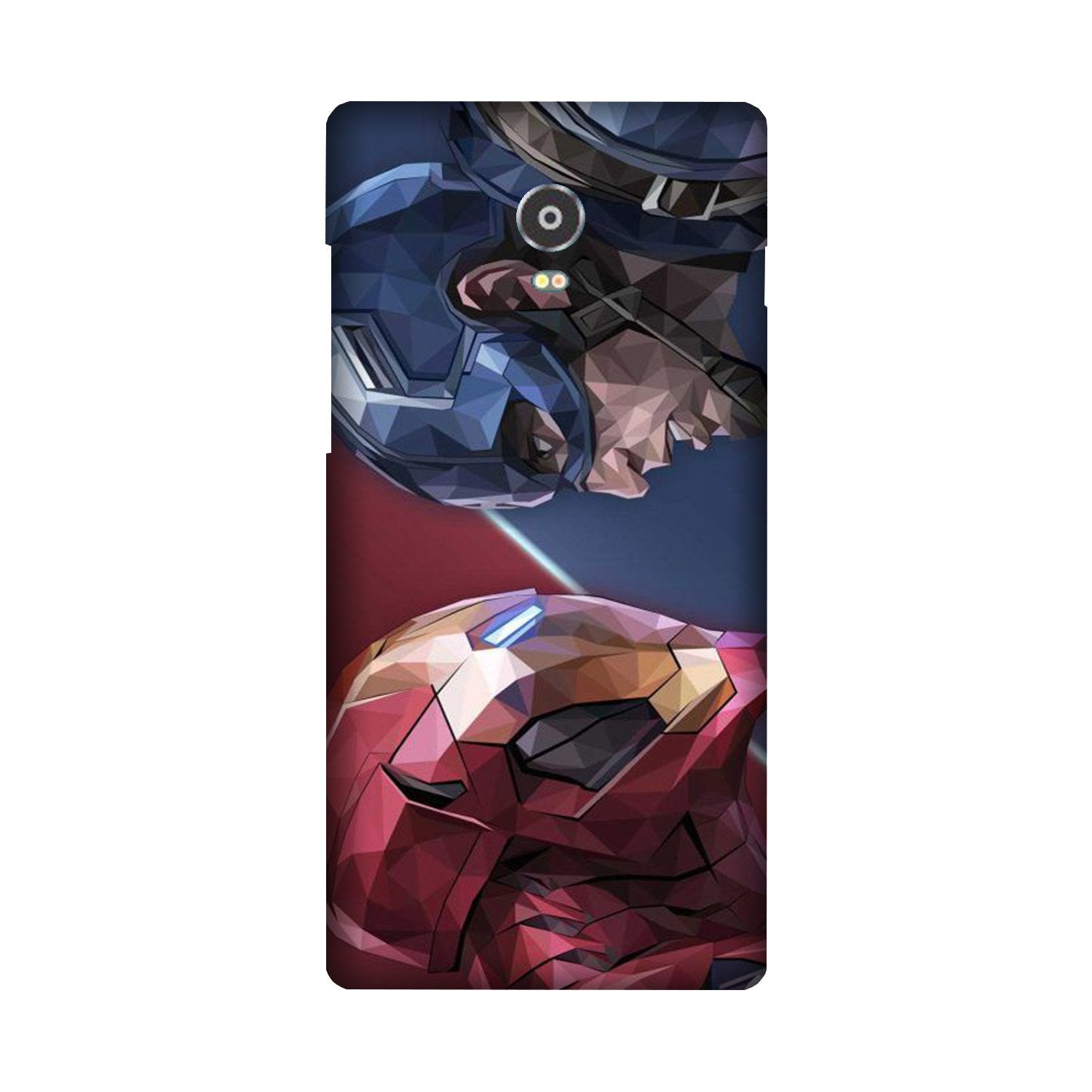 Ironman Captain America Case for Lenovo Vibe P1 (Design No. 245)