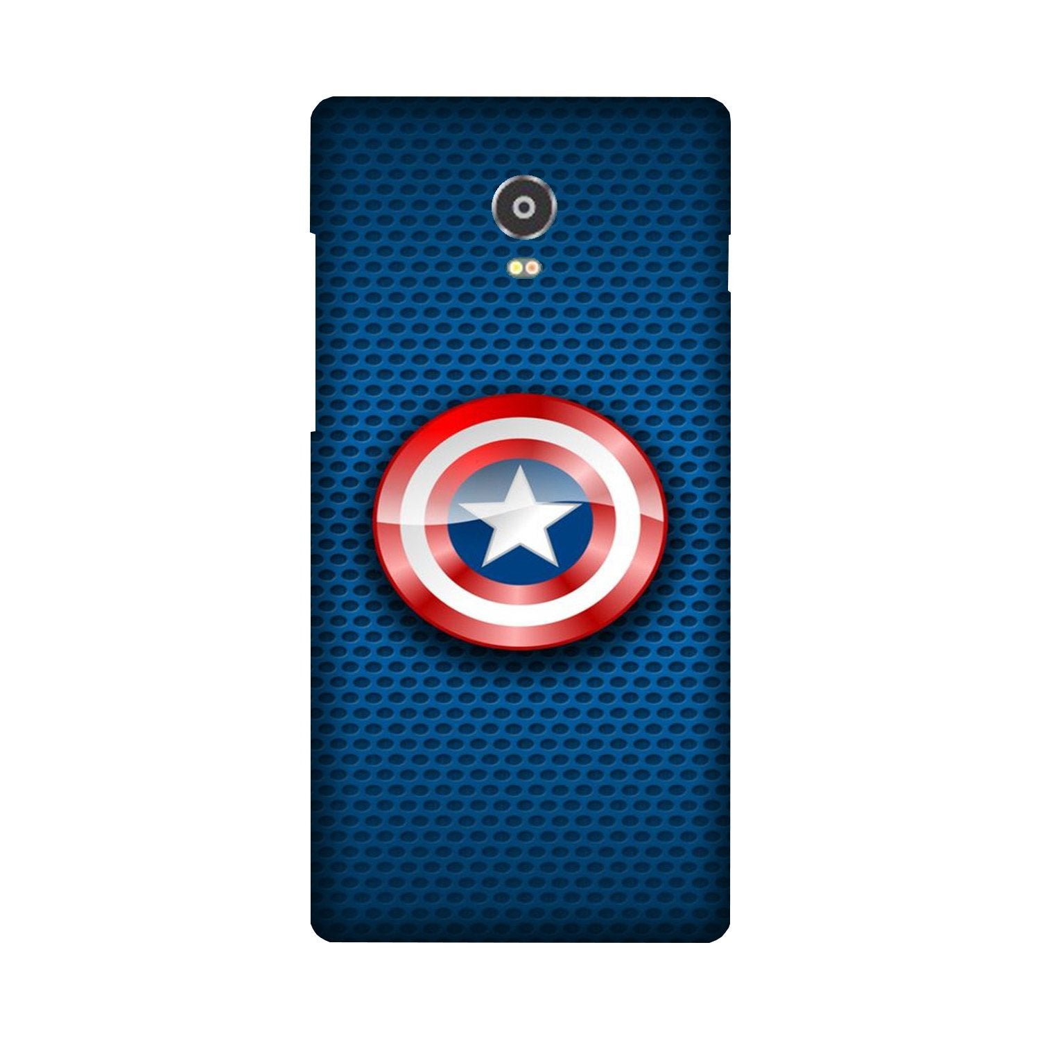 Captain America Shield Case for Lenovo Vibe P1 (Design No. 253)