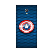 Captain America Shield Mobile Back Case for Lenovo Vibe P1 (Design - 253)