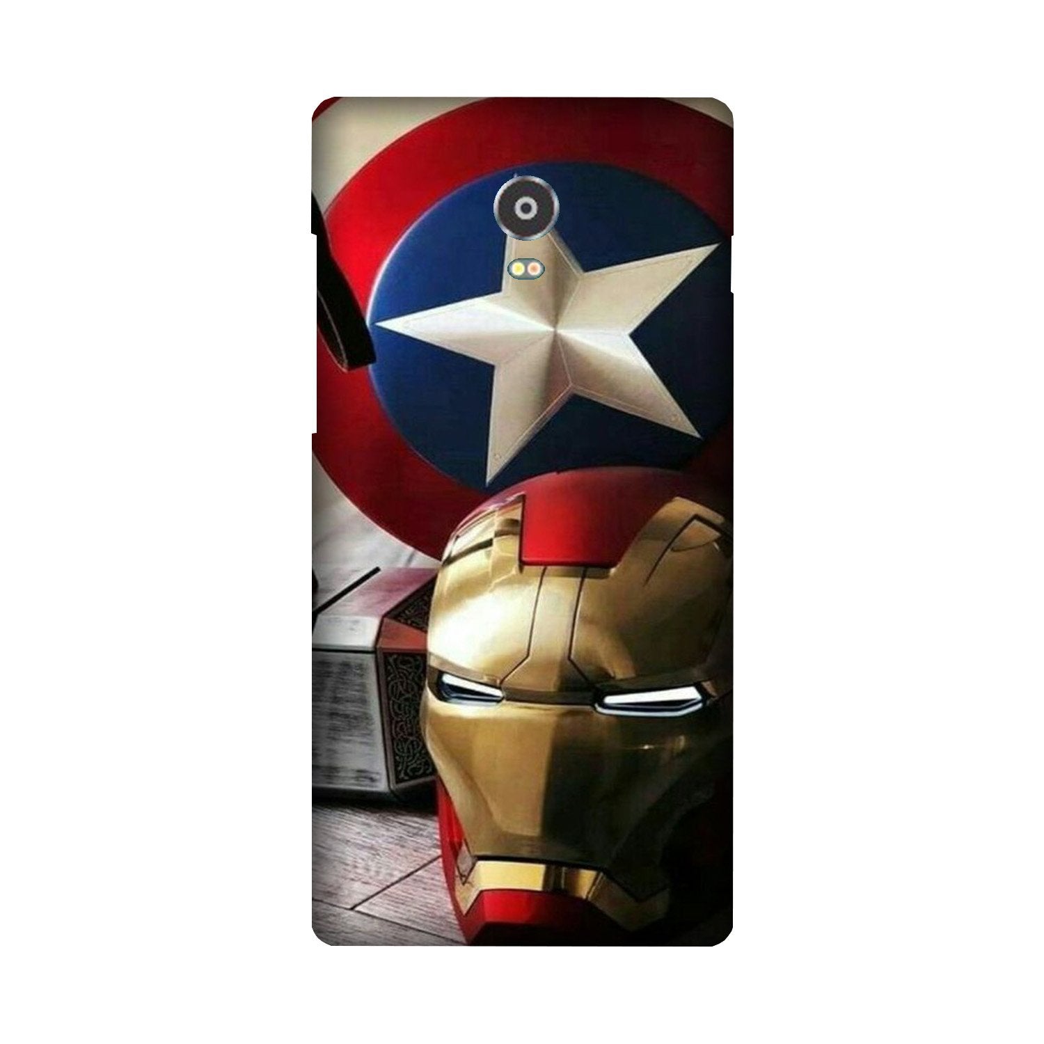 Ironman Captain America Case for Lenovo Vibe P1 (Design No. 254)