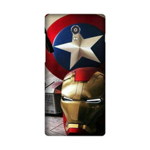 Ironman Captain America Mobile Back Case for Lenovo Vibe P1 (Design - 254)