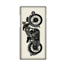 MotorCycle Mobile Back Case for Lenovo Vibe P1 (Design - 259)