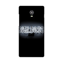Girl Boss Black Mobile Back Case for Lenovo Vibe P1 (Design - 268)