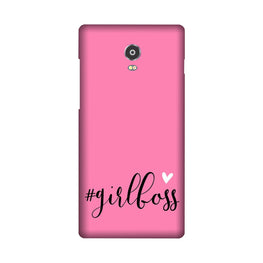 Girl Boss Pink Case for Lenovo Vibe P1 (Design No. 269)