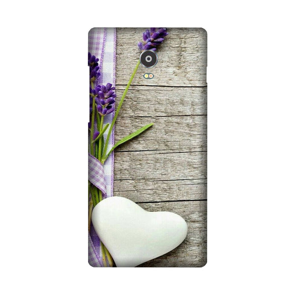 White Heart Case for Lenovo Vibe P1 (Design No. 298)