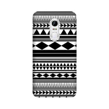 Black white Pattern Mobile Back Case for Lenovo Vibe X3 (Design - 5)