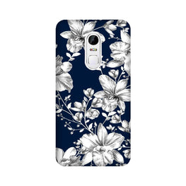 White flowers Blue Background Case for Lenovo Vibe X3