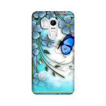 Blue Butterfly Mobile Back Case for Lenovo Vibe X3 (Design - 21)