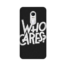 Who Cares Mobile Back Case for Lenovo Vibe X3 (Design - 94)