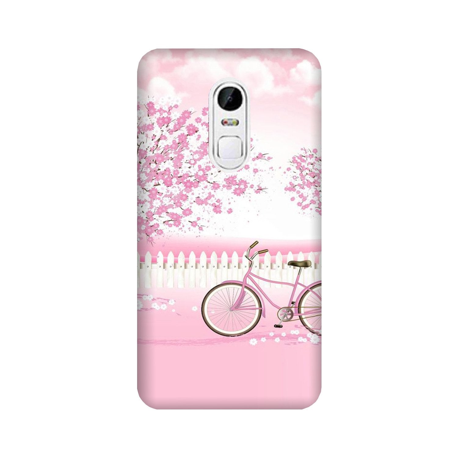 Pink Flowers Cycle Case for Lenovo Vibe X3(Design - 102)