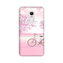 Pink Flowers Cycle Mobile Back Case for Lenovo Vibe X3  (Design - 102)