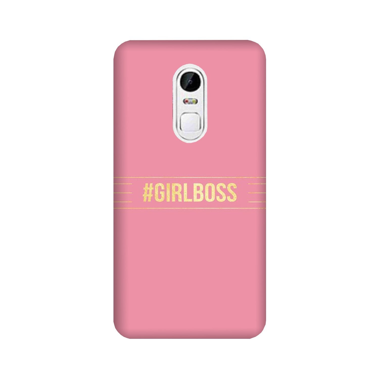 Girl Boss Pink Case for Lenovo Vibe X3 (Design No. 263)