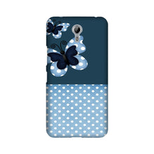 White dots Butterfly Mobile Back Case for Lenovo Zuk Z1 (Design - 31)