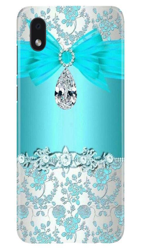 Shinny Blue Background Case for Samsung Galaxy M01 Core