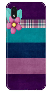 Purple Blue Mobile Back Case for Samsung Galaxy M01 Core (Design - 37)