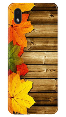 Wooden look3 Mobile Back Case for Samsung Galaxy M01 Core (Design - 61)