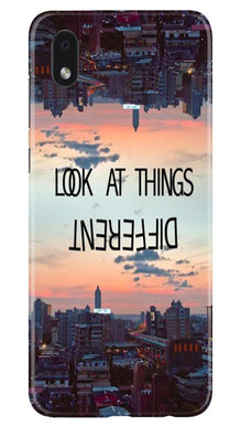Look at things different Mobile Back Case for Samsung Galaxy M01 Core (Design - 99)