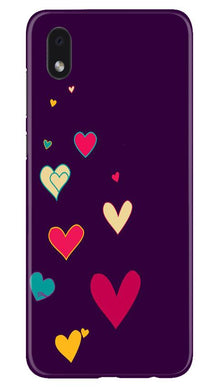 Purple Background Mobile Back Case for Samsung Galaxy M01 Core  (Design - 107)
