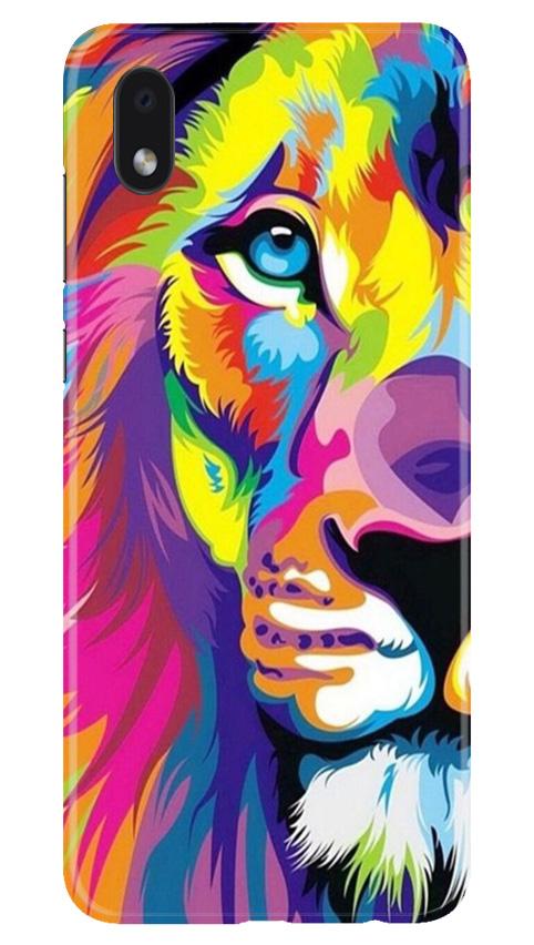 Colorful Lion Case for Samsung Galaxy M01 Core(Design - 110)